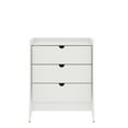 thumbnail image 1 of Manhattan Comfort Coney Mid-Century Modern 3-Drawer Dresser in White, 1 of 9