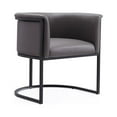 thumbnail image 1 of Manhattan Comfort Cosmopolitan 18.9" Faux Leather Dining Chair in Pebble, 1 of 2