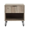 thumbnail image 1 of Manhattan Comfort DUMBO 1.0 Nightstand made from Engineered Wood - Rustic Gray, 1 of 11