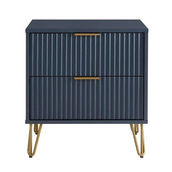 Manhattan Comfort DUMBO 2.0 Nightstand made from Engineered Wood - Midnight Blue