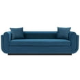 thumbnail image 1 of Manhattan Comfort Edmonda Sofa with Solid Wood Frame in Sapphire Blue, 1 of 10