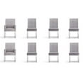 thumbnail image 1 of Manhattan Comfort Element 18.9" Velvet Dining Chair in Gray (Set of 8), 1 of 7