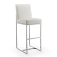 thumbnail image 1 of Manhattan Comfort Element 29.53" Faux Leather Barstool in White, 1 of 2