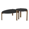 thumbnail image 1 of Manhattan Comfort Gales End Table and Coffee Table with Solid Wood Legs in Black, 1 of 12