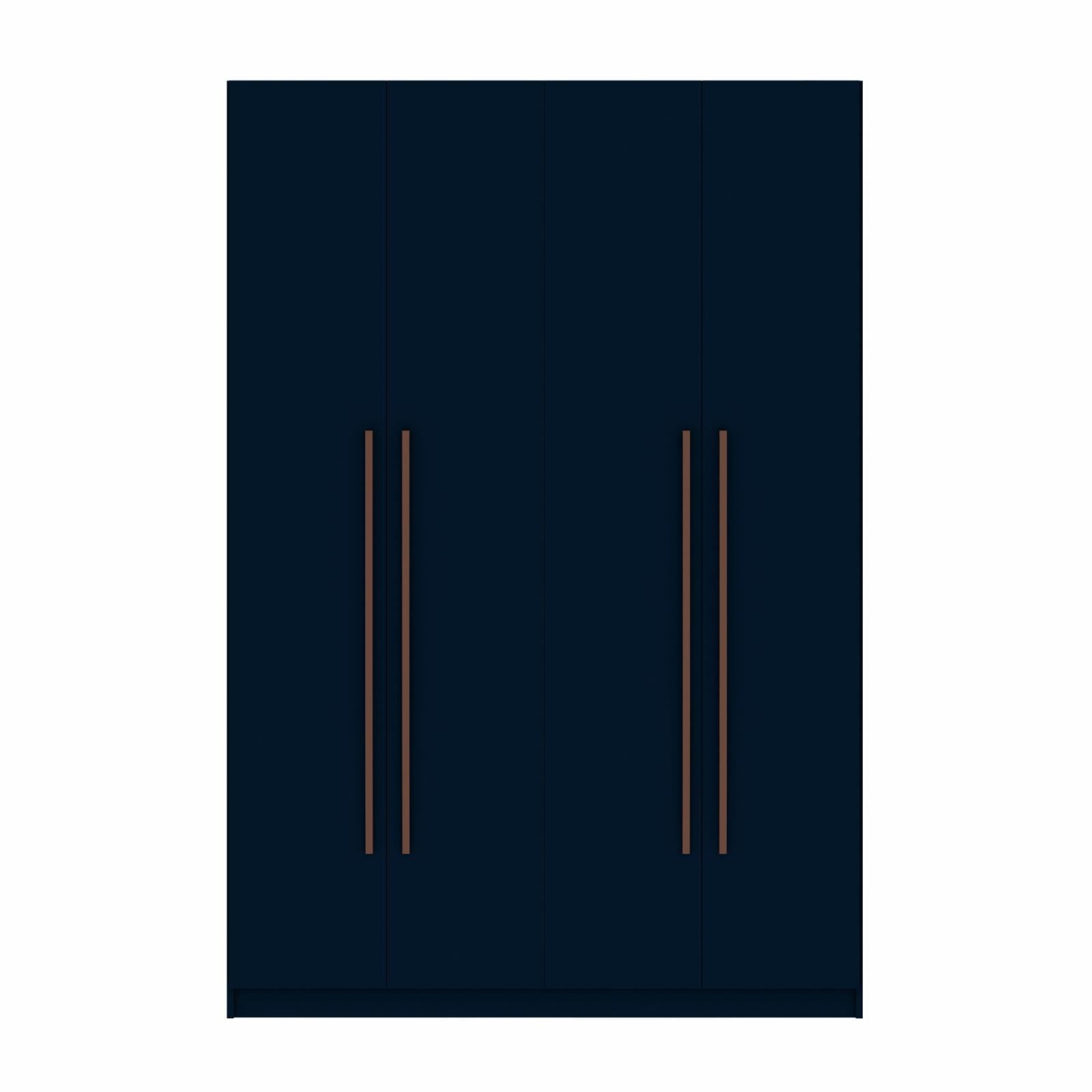 Gramercy Contemporary Midnight Blue Wood Wardrobe Armoire