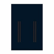 Manhattan Comfort Gramercy 2-Sectional Wood Wardrobe Armoire Closet in Blue