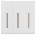 thumbnail image 1 of Manhattan Comfort Gramercy 3-Sectional Wood Wardrobe Armoire Closet in White, 1 of 9