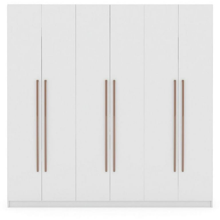 Manhattan Comfort Gramercy 3-Sectional Wood Wardrobe Armoire