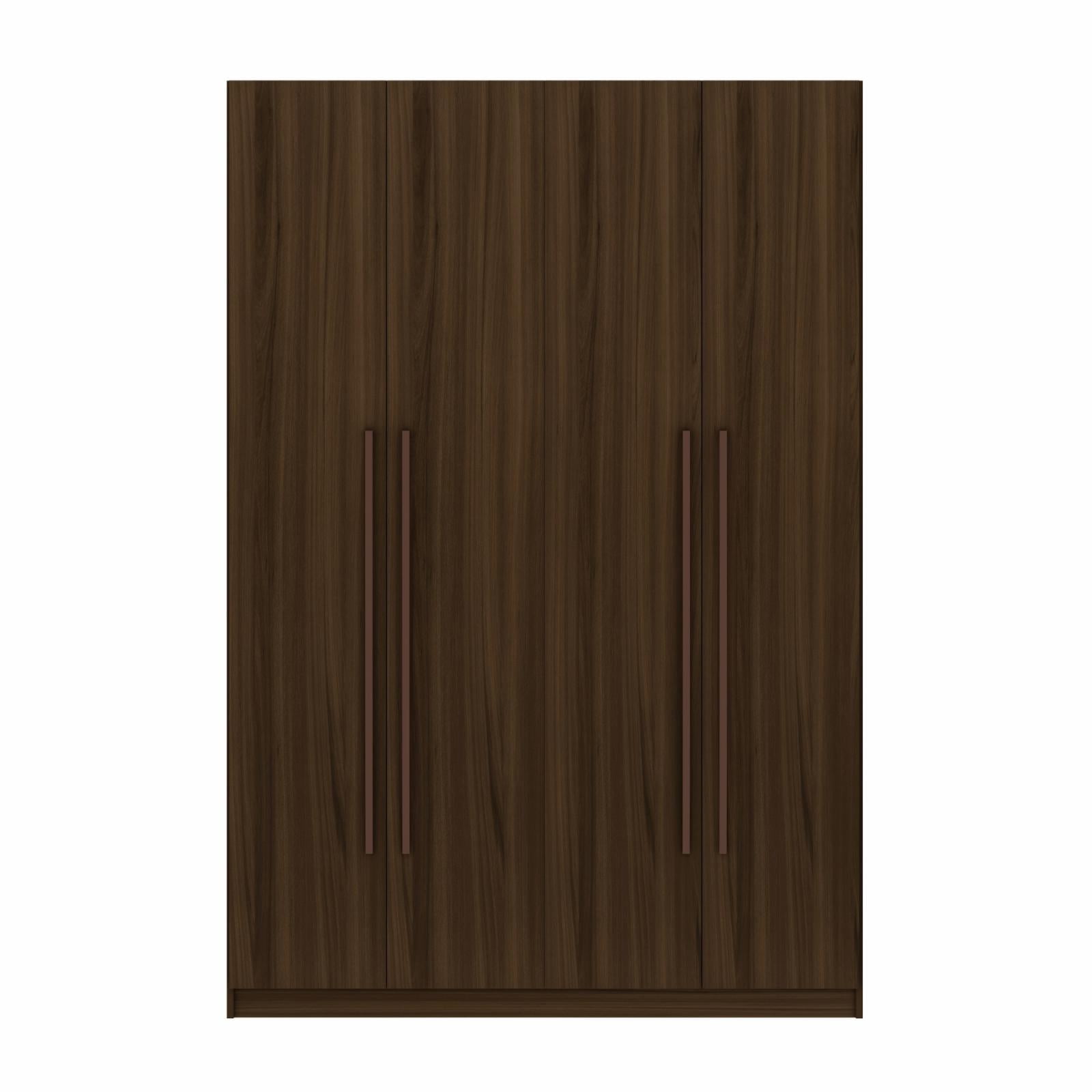 Manhattan Comfort Gramercy Modern 2Section Freestanding Wardrobe Armoire Closet