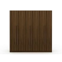 Manhattan Comfort Gramercy Modern Freestanding Wardrobe Armoire Closet in Brown 107GMC5