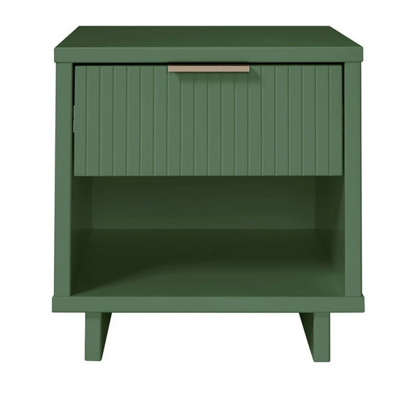Manhattan Comfort Granville Engineered Wood Nightstand 1.0 in Sage Green
