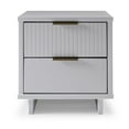 thumbnail image 1 of Manhattan Comfort Granville Engineered Wood Nightstand 2.0 in White, 1 of 9