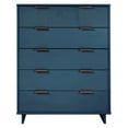 thumbnail image 1 of Manhattan Comfort Granville Tall Engineered Wood Dresser in Midnight Blue, 1 of 10
