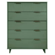 Manhattan Comfort Granville Tall Engineered Wood Dresser in Sage Green