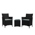 thumbnail image 1 of Manhattan Comfort Imperia 3-Piece Rattan Patio Conversation Set in Gray, 1 of 5