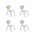 thumbnail image 1 of Manhattan Comfort Jardin 17.52" Fabric Dining Chair in Natural (Set of 4), 1 of 7