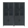 thumbnail image 1 of Manhattan Comfort Jodie Bookcase from Engineered Wood in Gray - Set of 2, 1 of 11