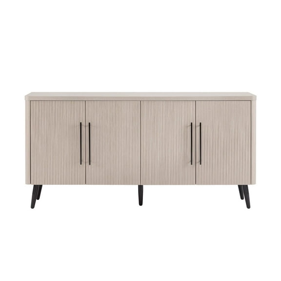 Manhattan Comfort Jodie Sideboard made from Engineered Wood in Light Oak