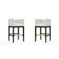 thumbnail image 1 of Manhattan Comfort Kingsley 30" Faux Leather Barstool in Ivory (Set of 2), 1 of 6