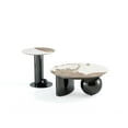 thumbnail image 1 of Manhattan Comfort Laurel 2-Piece Modern Coffee Table and End Table Set in Black, 1 of 11