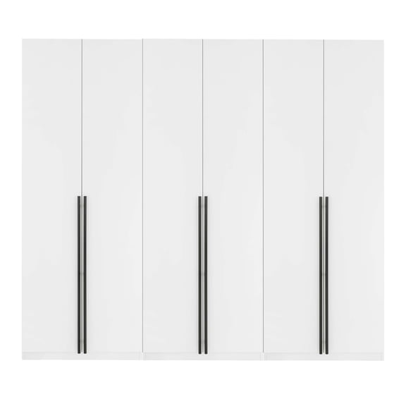 Manhattan Comfort Lee 3-Piece Module Wardrobe Closet from Engineered Wood- White