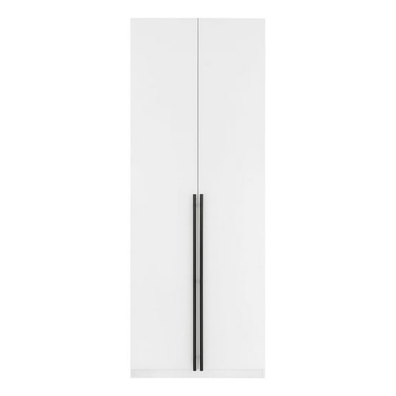 Manhattan Comfort Lee Wardrobe Closet 1.0 from Engineered Wood in White