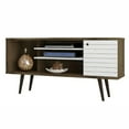thumbnail image 1 of Manhattan Comfort Liberty 53 Inch Mid Century Modern TV Stand, Rustic Brown, 1 of 5