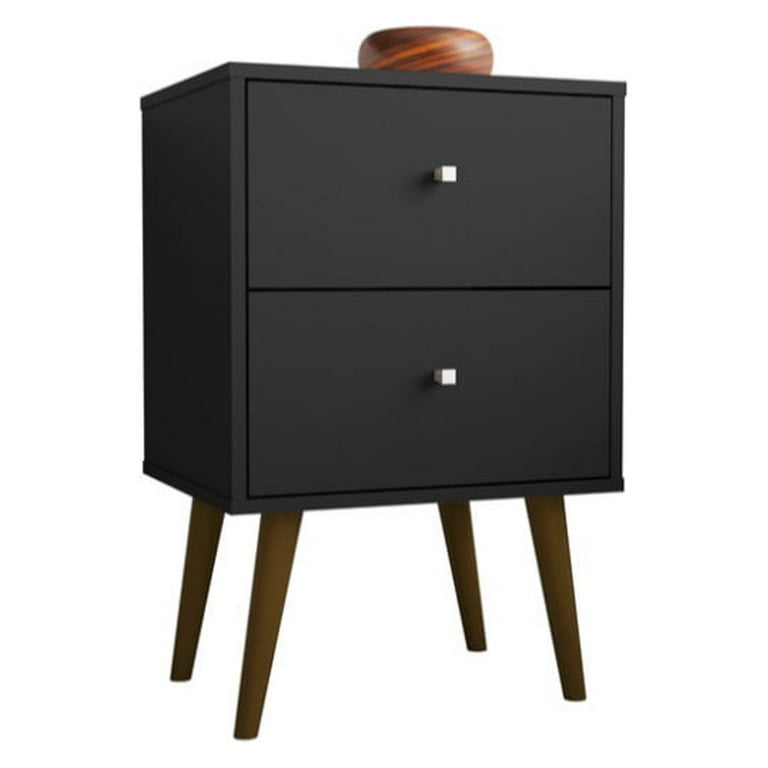 Manhattan Comfort Liberty Mid Century - Modern Nightstand 2.0 with 2 Full Extension Drawers Manhattan Comfort Liberty Mid Century - Modern Nightstand 2.0 with 2 Full Extension Drawers