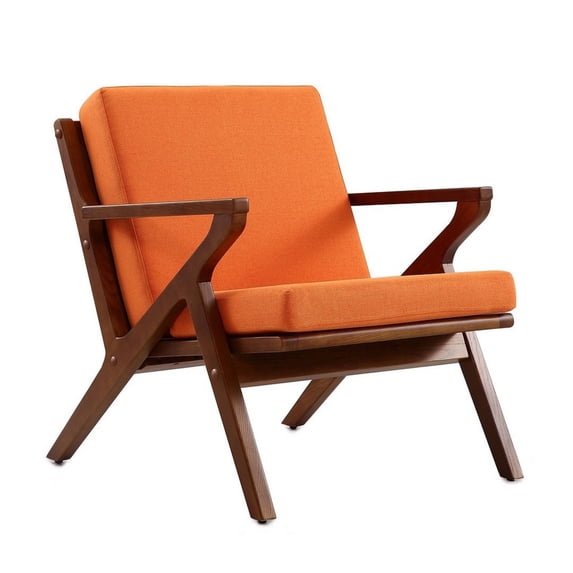 Manhattan Comfort Mid-Century Modern Martelle�Chair With Orange Finish AC002-OR
