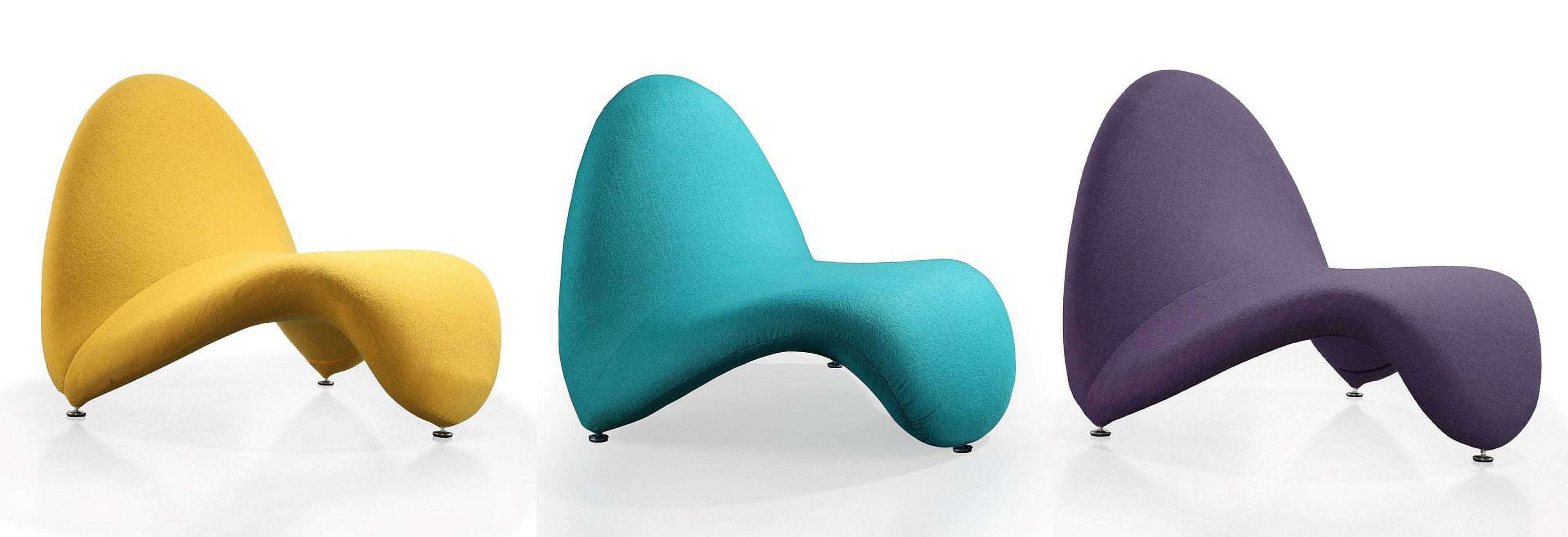 Multi-Color Geometric Wood Accent Chair Set
