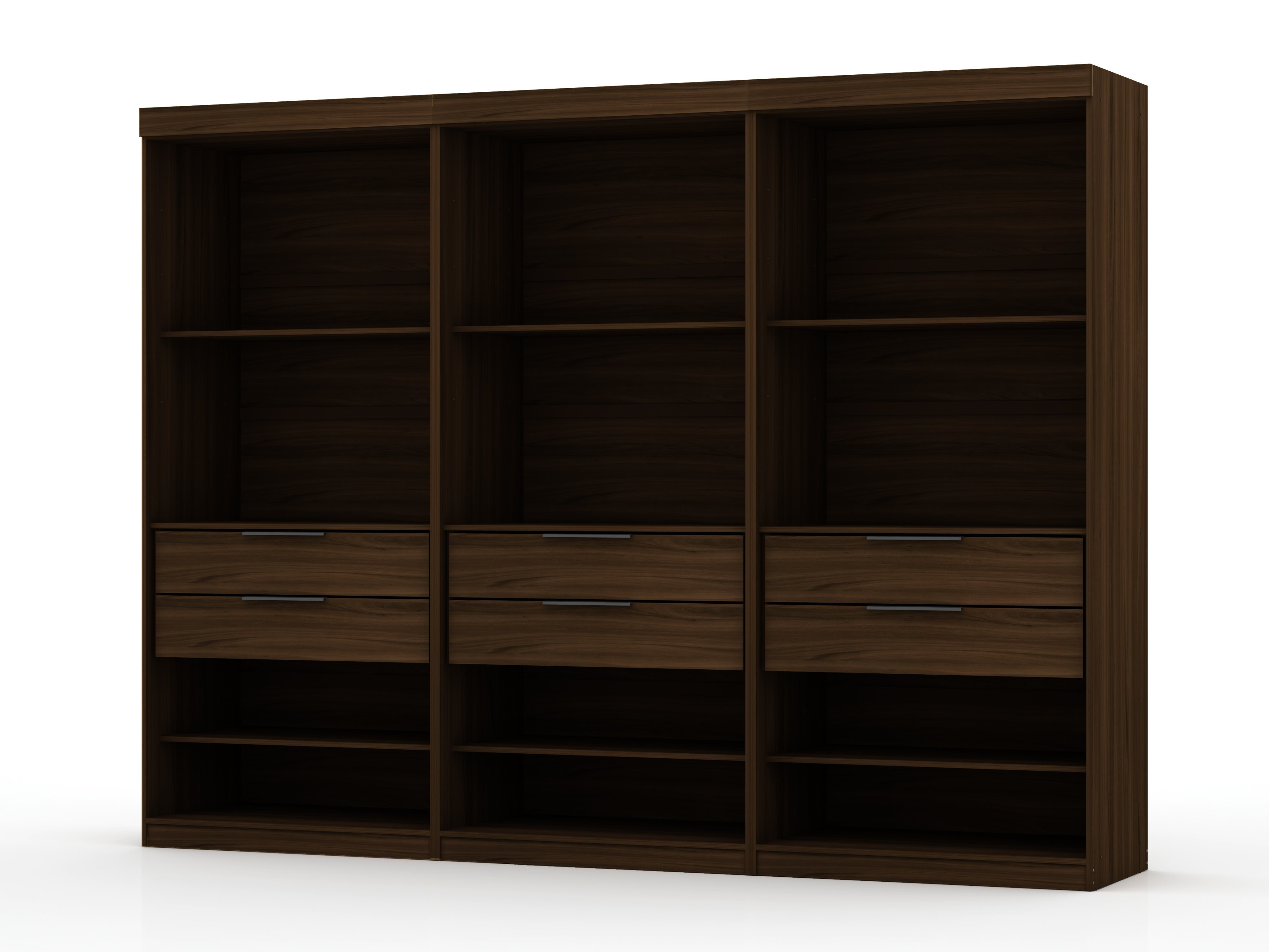 Manhattan Comfort Mulberry 2 Drawer Open Armoire - Walmart.com