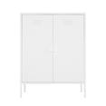 thumbnail image 1 of Naomi Modern 31.5 Accent Cabinet with 3 Adjustable Shelves in White, 1 of 12
