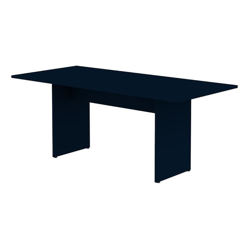 67.91" Midnight Blue Modern Wood Rectangular Dining Table