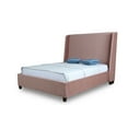 thumbnail image 1 of Manhattan Comfort Parlay Velvet Upholstered Full Size Bed Frame in Blush Pink, 1 of 5