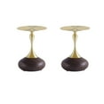 thumbnail image 1 of Manhattan Comfort Patchin End Table with Steel Frame in Brown - Set of 2, 1 of 9