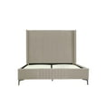 thumbnail image 1 of Manhattan Comfort Promenade Queen-Size Bed made from Solid Wood in Rustic Taupe, 1 of 10