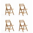 thumbnail image 1 of Manhattan Comfort Pullman 17.72" Wood Folding Dining Chair in Natural (Set of 4), 1 of 7