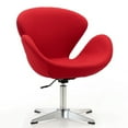 thumbnail image 1 of Manhattan Comfort Raspberry Fabric Height Adjustable Chair in Red, 1 of 4