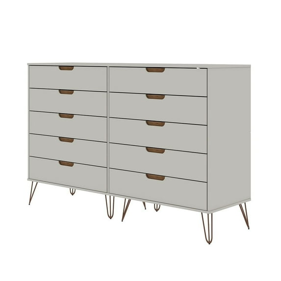 Manhattan Comfort Rockefeller 10 Drawer Double Dresser
