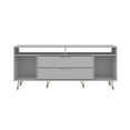 thumbnail image 1 of Manhattan Comfort Rockefeller Wood TV Stand for TVs up to 60" in White, 1 of 10