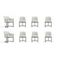 thumbnail image 1 of Manhattan Comfort Serena 8 Piece Dining Set with Steel Base in Cream, 1 of 9