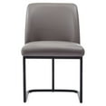 thumbnail image 1 of Manhattan Comfort Serena Faux Leather Dining Chair in Grey DC056-GY, 1 of 3
