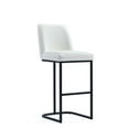 thumbnail image 1 of Manhattan Comfort Serena Upholstered Barstool with Steel Base in White, 1 of 11