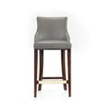 thumbnail image 1 of Manhattan Comfort Shubert Barstool with Solid Wood Frame in Dark Taupe, 1 of 7
