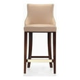 thumbnail image 1 of Manhattan Comfort Shubert Barstool with Solid Wood Frame in Tan, 1 of 7