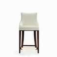 thumbnail image 1 of Manhattan Comfort Shubert Counter Stool with Solid Wood Frame in Ivory, 1 of 7