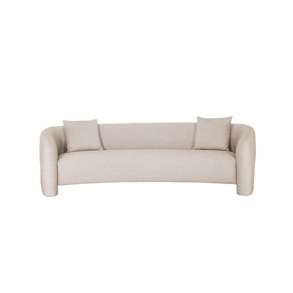 Manhattan Comfort Sylvia Sofa in Gold Dust with frame made from Solid Wood