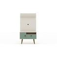 thumbnail image 1 of Manhattan Comfort Tribeca 2-Piece Solid Wood TV Stand for TVs up to 32" in Mint, 1 of 3