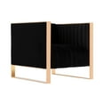 thumbnail image 1 of Manhattan Comfort Trillium Velvet Upholstered Accent Chair in Black, 1 of 2