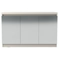 thumbnail image 1 of Manhattan Comfort Viennese 2.0 - 46.81 Buffet Stand with Mirrors and 5 Compartment Shelves in Off-White, 1 of 5